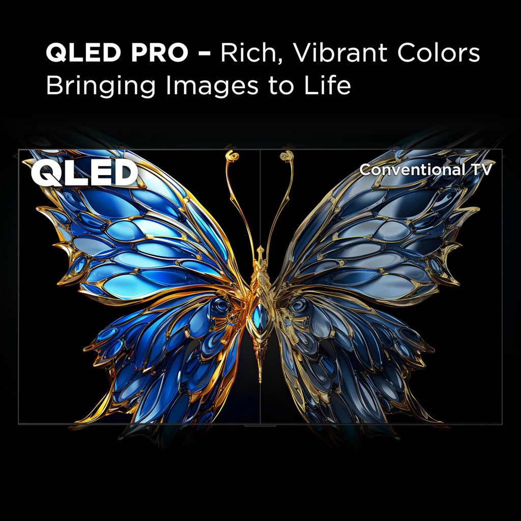 TCL 98-Inch Q65 QLED 4K UHD Smart TV with Google TV (98Q651G  2024 Model) Dolby Vision  Dolby Atmos  HDR Pro+  Game Accelerator Enhanced Gaming  Voice Remote  Works with Alexa  Streaming Television