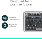 Logitech Alto Keys K98M Wireless Mechanical Keyboard, Customizable Keyboard with Vibration Absorbing Gasket, Backlit Keys, Bluetooth, USB-C Charging, for PC, Mac, Laptops - Graphite