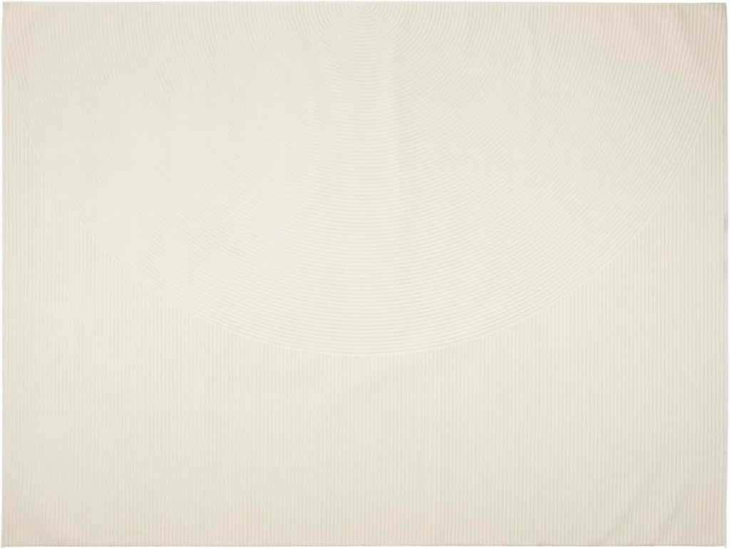 Revival Rugs Record 9'2"x12'2" Washable Area Rug for Living Room Bedroom - 100% Recycled Oeko-TEX Certified, Medium Pile, Beige, Cream
