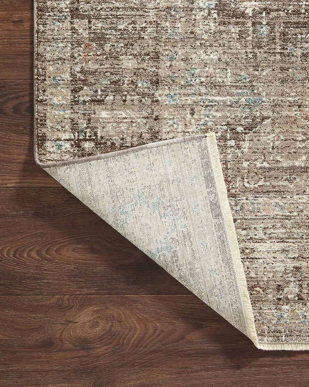 Loloi Magnolia Home by Joanna Gaines Millie Collection MIE-03 Charcoal/Dove 7'-10" x 10', .25" Pile Height, Area Rug