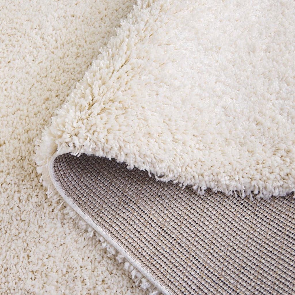 SAFAVIEH California Shag Collection Area Rug - 8' x 10', Ivory, Non-Shedding & Easy to Clean, Ultra Plush Thick Pile, Ideal for Living Room, Bedroom, Dining Space (SG151-1212)