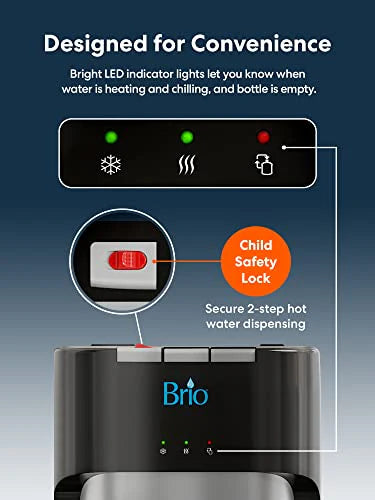 Brio Bottom Loading Water Cooler Water Dispenser  Essential Series - 3 Temperature Settings