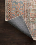Loloi Loren Collection LQ-15 Terracotta/Sky 7'-6" x 9'-6" Area Rug