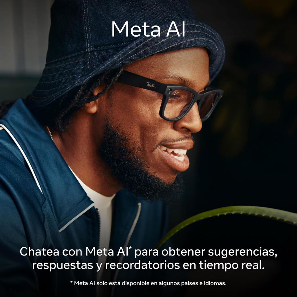 Ray-Ban Meta (Gen 1)  Wayfarer  Matte Black | Smart AI Glasses for Men  Women — 12 MP Camera  Open-Ear Speakers  Video Recording  Bluetooth — Polarized Gradient Graphite Lenses — Wearable Technology