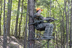 Summit Viper SD Climbing Treestand  Lightweight Aluminum, Foam Padded Seat, 300 lbs Capacity, Includes Safety Harness