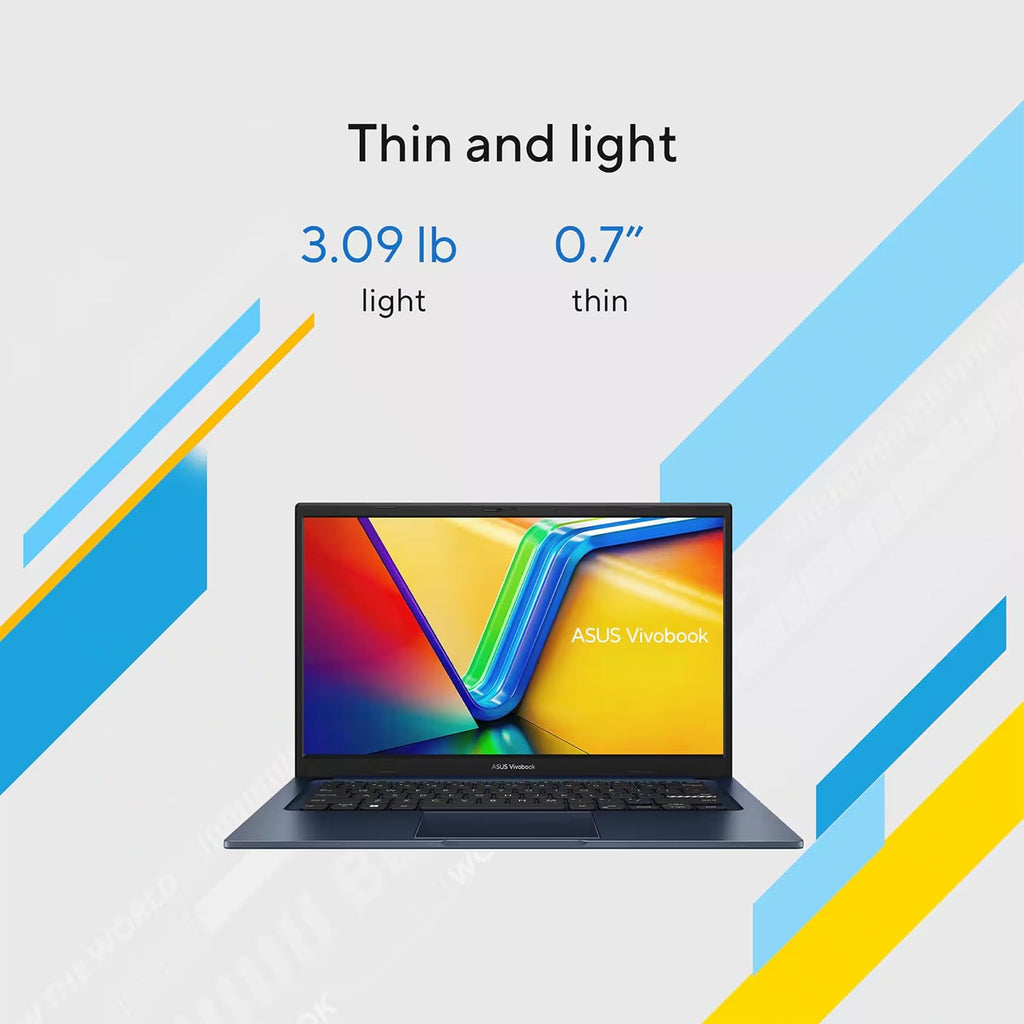 ASUS Vivobook Laptop 2025 Ultra Portable Business Computer  14" FHD Display  16GB RAM  1TB Storage (512GB SSD + 500GB Ext)  6-Core Intel i3-1315U  MarxsolAccessory  Win 11 Pro  Lifetime Office 2024