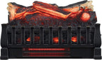 duraflame Electric Log Set 1,000 Sq Ft Heater, Faux Logs Insert with Infrared Flames for Existing Fireplaces, Remote Control Included