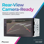 Pioneer DMH-130BT 6.8" Resistive Touchscreen  Double Din – Bluetooth  Backup Camera  USB  FLAC  AM/FM Radio  Short Chassis  50W x 4 Output  Steering Wheel Input