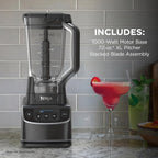 Ninja UltraCrush Professional Blender | 1000W, XL 72-oz.* Pitcher | Total Crushing Technology | 3 Manual Speeds for Ice Crushing, Smoothies, Sauces & More | Full-Size Blender | Black | BP201
