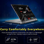 Lenovo Yoga 7i 2-in-1 16" 2K Touchscreen Laptop  Intel Ultra 5 226V  16GB LPDDR5X  1.5TB Storage(512GB SSD & 1TB Docking Station)  Intel Arc Graphics  Backlit Keyboard  Fingerprint  Win 11  Gray
