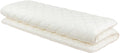 FULI Japanese Futon, King Size, White - Foldable Shikibuton Floor Bed - Medium Firm Quilted Cotton Sleeping Pad, Portable Roll-Up Japanese Floor Bed for Guests & Small Spaces