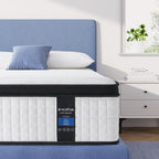 Inofia Twin XL Size Mattress, 14 inch Hybrid Twin XL Mattress in A Box,Ultra Comfort Memory Foam Layer, Medium Feels, Cooling Breathable Cover,Low Motion Transfer Supports for Any Sleep Position