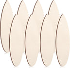 Sratte 16 Pcs Wood Surfboard Blanks Surf Boards for Decorating Unfinished Surfboard Wall Cutouts DIY Craft Sign for Art Creation Graffiti Painting Home Hanging Decoration (13.78 x 5.51 Inches,Wood)