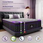 Orthopedic Firm Queen Size Mattress, 14 Inch Deluxe Hybrid Queen Mattress in a Box, Cooling-Gel Memory Foam&Pocket Spring, Pressure Relief, Extra Edge Support, 365-Night Trial (2026 Upgraded Support)