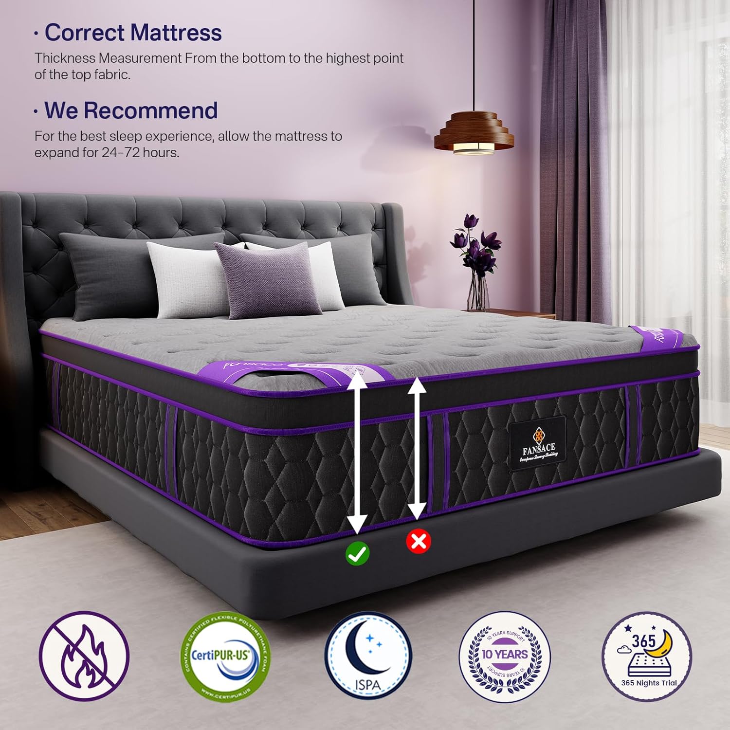 Full Size Mattress, 12 Inch Deluxe Hybrid Full Mattress in a Box, Cooling-Gel Memory Foam & Pocket Springs, Medium Firm, Pressure Relief, Extra Edge Support, 365-Night Trial (2026 Upgraded Support)