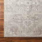 Livabliss x Becki Owens Elle Medallion Area Rug , 9'2" x 12', Light Grey