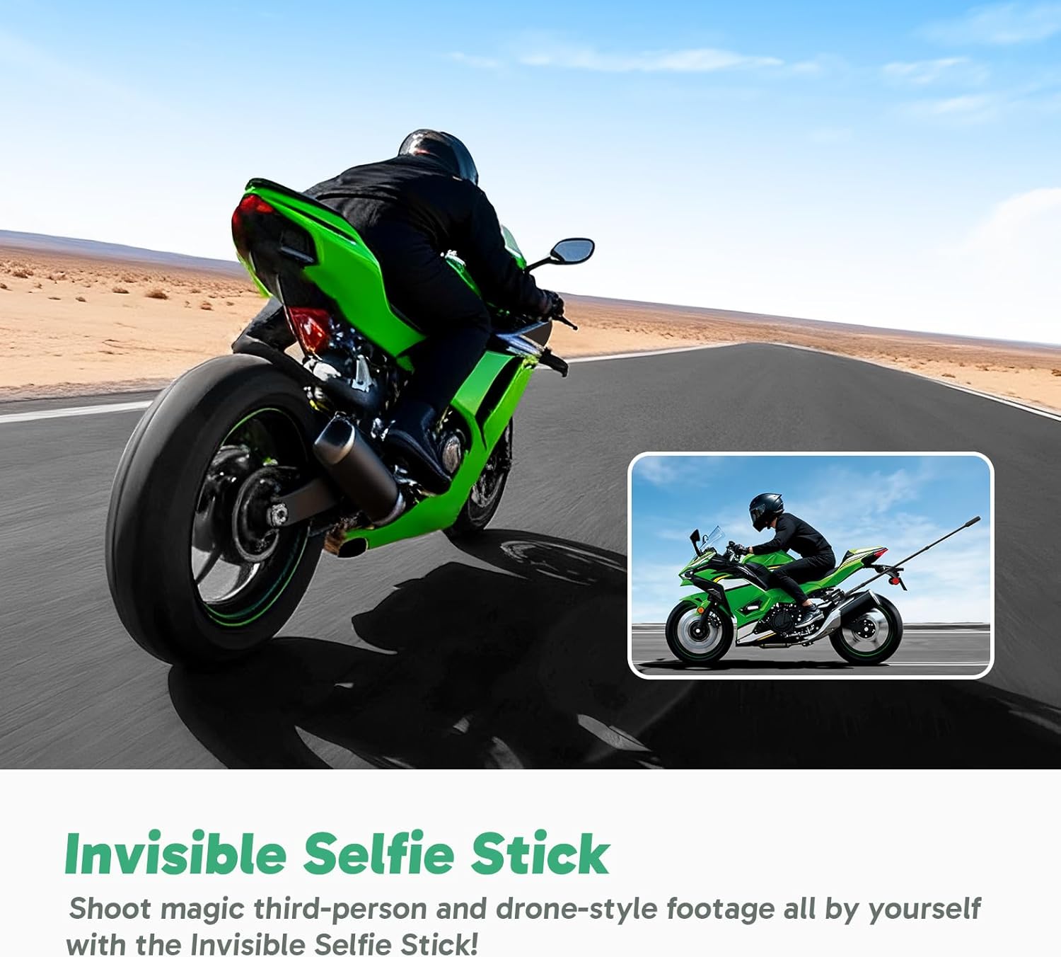 AKASO 360 Weatherproof 360° Action Camera - 5.7K 360 Video with 1/2" 48MP Sensors  72MP 360 Photo  360-SuperSmooth  Invisible Selfie Stick  360° Horizon Lock  AI Tracking Motorcycle Combo