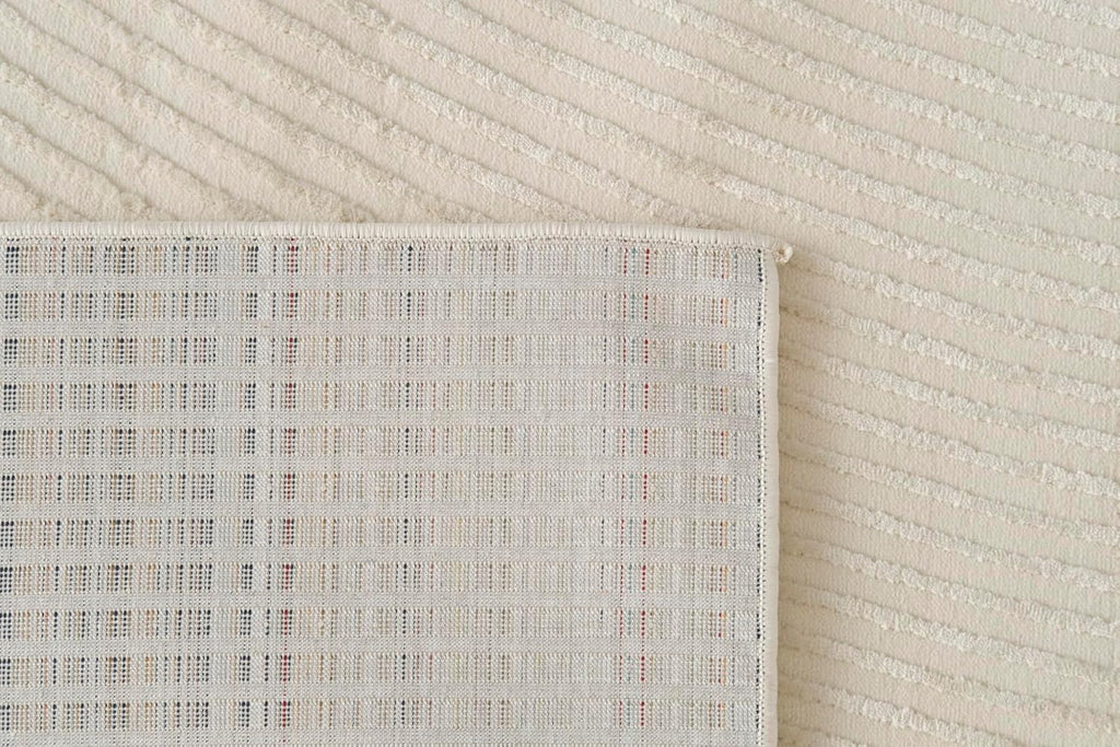 Revival Rugs Record 9'2"x12'2" Washable Area Rug for Living Room Bedroom - 100% Recycled Oeko-TEX Certified, Medium Pile, Beige, Cream