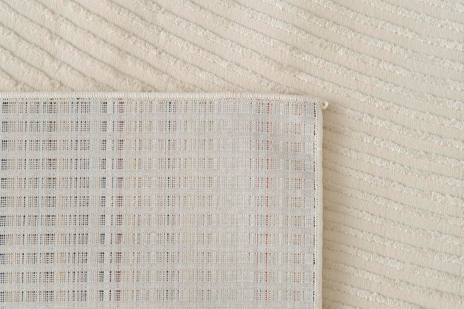 Revival Rugs Record 9'2"x12'2" Washable Area Rug for Living Room Bedroom - 100% Recycled Oeko-TEX Certified, Medium Pile, Beige, Cream