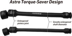 Astro Tools 78354 10-Piece 3/8" Drive 6 Point Pinless Universal Torque-Saver Impact Extension Socket Set - Metric