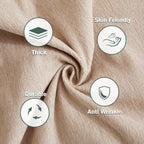 MEETSKY Sectional Couch Covers L Shape, 2 Pieces Chenille Washable Sofa Covers, Furniture Protector for Pets, Kids, Sofa Slipcover for 3-4 Cushion Couch (XX-Large, 71"x118"+91"x134", Khaki)