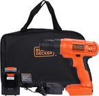 BLACK+DECKER 20V MAX Drill & Home Tool Kit, 34 Piece (BDCD120VA), Orange