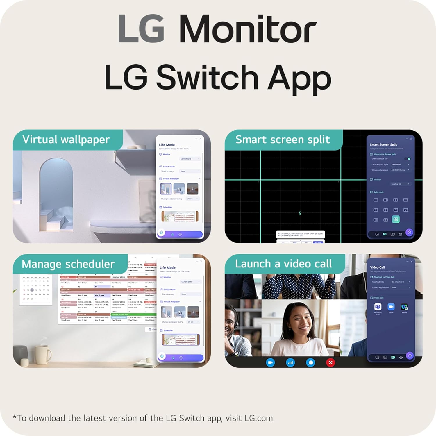 LG 32U631A-B 32-inch QHD (2560 x 1440) IPS Computer Monitor  100Hz  5ms  HDR10  Reader Mode  Flicker Safe  HDMI  USB Type-C 15W PD  Black