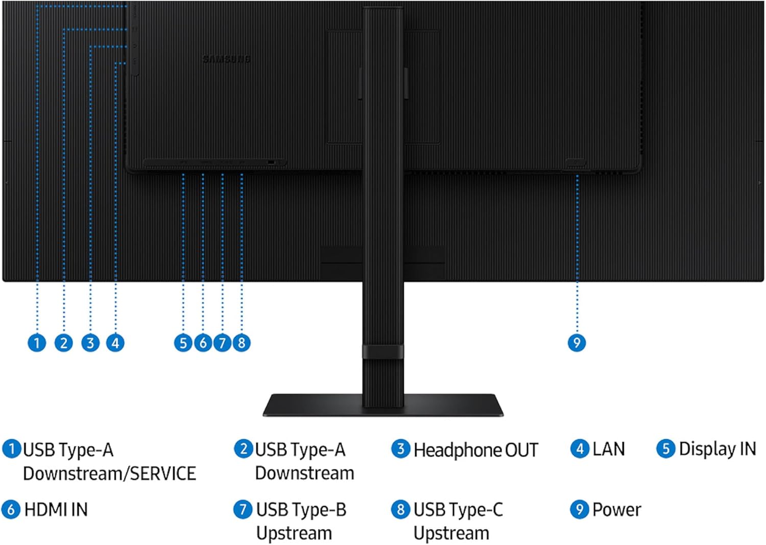 Samsung 37” ViewFinity S8 (S80UD) 4K UHD HDR10 High Resolution Monitor with USB-C and Ergonomic Design  Built-in KVM Switch  Intelligent Eye Care  LS37D800UANXZA  2025