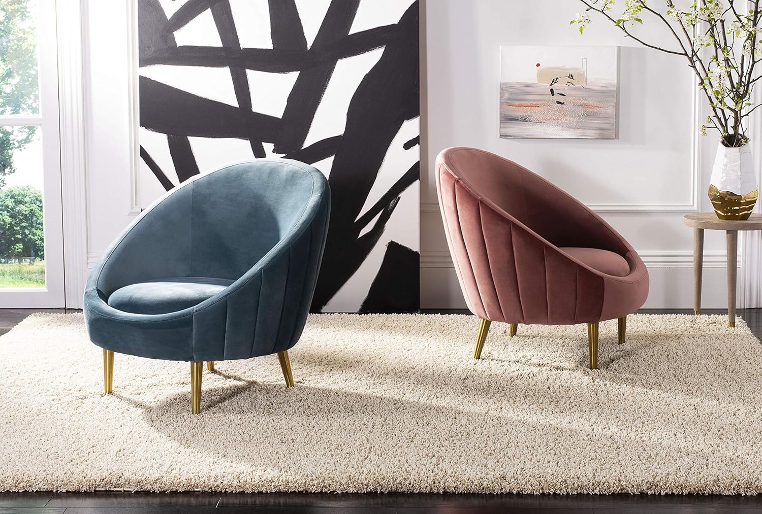 SAFAVIEH California Shag Collection Area Rug - 8'6" x 12', Beige, Non-Shedding & Easy to Clean, Ultra Plush Thick Pile, Ideal for Living Room, Bedroom, Dining Space (SG151-1313)