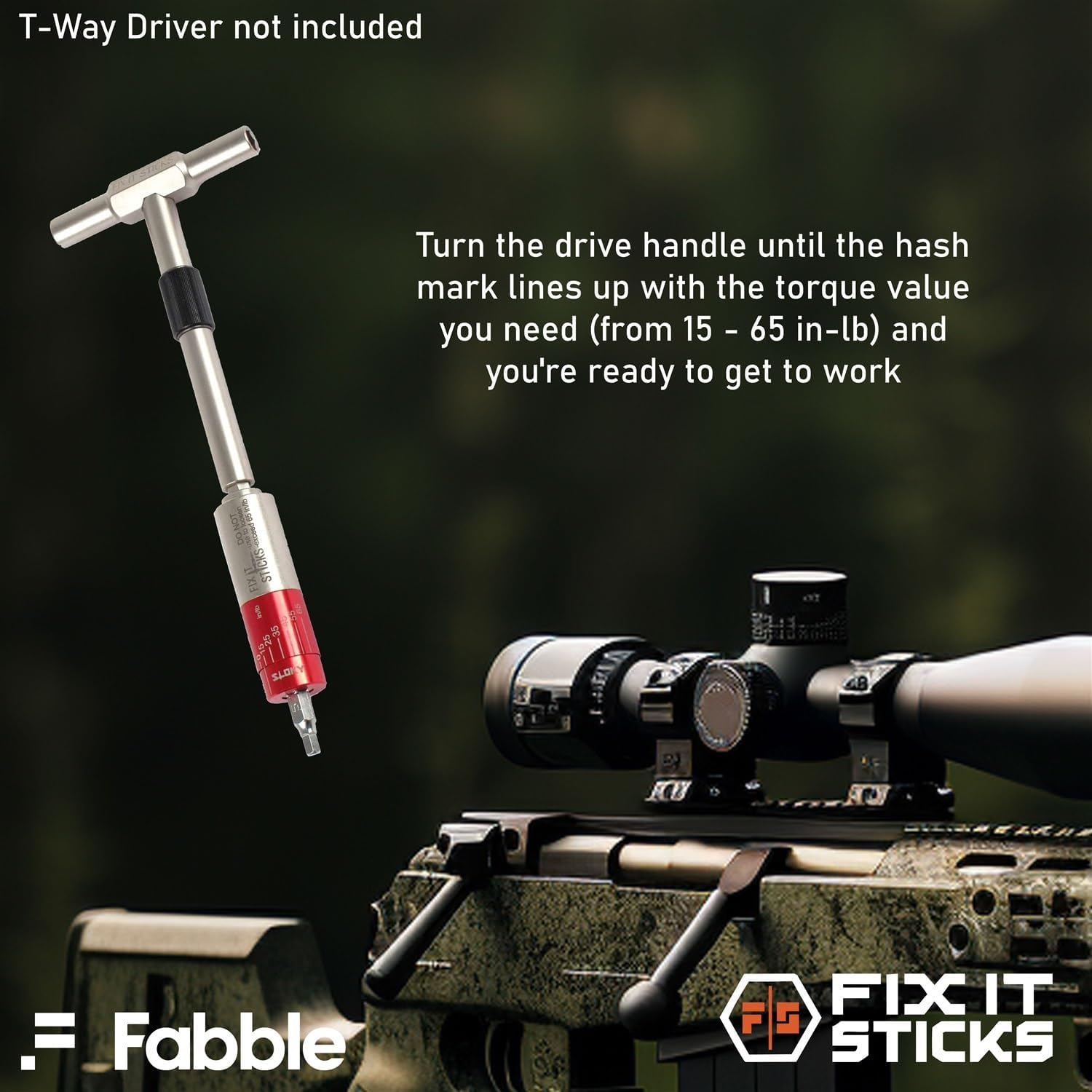 Fix It Sticks 15-65 Inch Lbs All-in-One Torque Driver Bundles with Fix It Sticks 6-25 Inch Lbs Mini All-in-One Torque Driver + Cloth