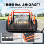 VEVOR ATV UTV Trailer Tow Behind Dump Cart  1500lbs 15 Cubic Feet  Heavy Duty Yard Garden Trailer Pull Behind Dump Trailer for Lawn Mower Tractor