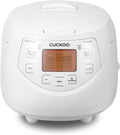 CUCKOO Micom Rice Cooker 6 Cup Uncooked / 12 Cup Cooked, Korean Fuzzy Logic Rice Cooker with Delay Timer & Keep Warm Setting, Versatile Food Steamer with Non-Stick Inner Pot, White (CR-0633F)