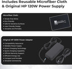 HP Docking Station for Laptop Dual Monitor and Charging Bundle - HP USB-C G5 Dock 5TW10AA / 5TW10UT / 5TW10AA#ABB with 120W Adapter  HDMI  DisplayPort  USB-C Cables & Microfiber Cleaning Cloth
