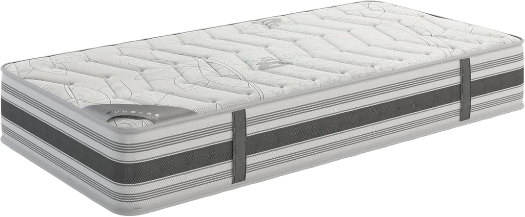 Ottomanson 12" Twin XL Plush Hybrid Mattress, Meditation Antistatic Quilted Cover, Comfort & Pressure Relief, Made in USA, Individually Pocketed Coils, CertiPUR-US® Foam, Fiberglass-Free, Bed in a Box