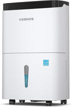 Kesnos 120 Pints 2025 Energy Star Dehumidifier for Home and Basement with Drain Hose, Ideal for Large Spaces Up to 6,500 Sq. Ft., Auto Defrost and Self Drying