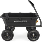 7GCG-NF Heavy-Duty Poly Dump Garden Cart with No-Flat Tires, 7 Cubic Feet, 1200-Pound Capacity, Black, Amazon Exclusive