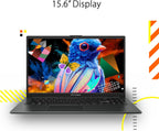 ASUS Vivobook Go 15.6” FHD Slim Laptop  AMD Ryzen 3 7320U Quad Core Processor  8GB DDR5 RAM  256GB SSD  Windows 11 Home  Fast Charging  Webcam Shield  Military Grade Durability  Black  E1504FA-AB34