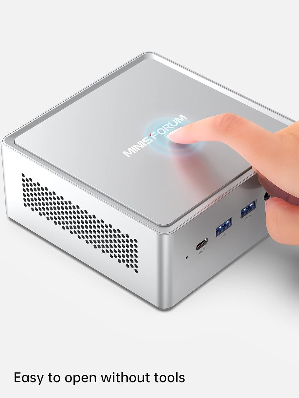 MINISFORUM Mini PC NAB6 Lite Intel Core i5-12600H 12 Cores 16 Threads up to 4.7GHz 16GB RAM DDR4 500GB PCIe4.0 SSD Dual 2.5 G RJ45 LAN Mini Desktop Computer 2 x HDMI 7 x USB Port WiFi 6 BT5.2