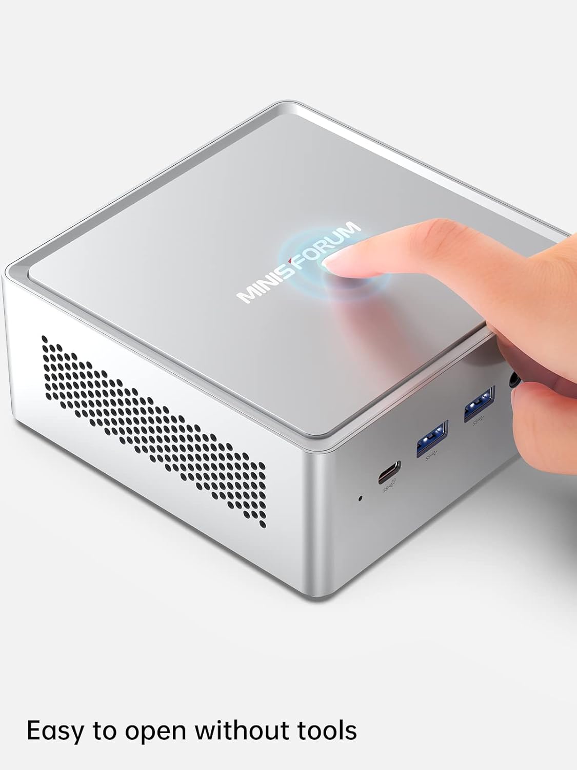 MINISFORUM Mini PC NAB6 Lite Intel Core i5-12600H 12 Cores 16 Threads up to 4.7GHz 16GB RAM DDR4 500GB PCIe4.0 SSD Dual 2.5 G RJ45 LAN Mini Desktop Computer 2 x HDMI 7 x USB Port WiFi 6 BT5.2