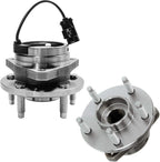Detroit Axle - 4pc Front & Rear Wheel Bearing Hubs Assembly for Chevrolet Malibu 2004-2012 Cobalt 2009-2010 HHR 2008-2010, Pontiac G6 2005-2010, Saturn Aura 2007-2009, 5-Lug w/ABS