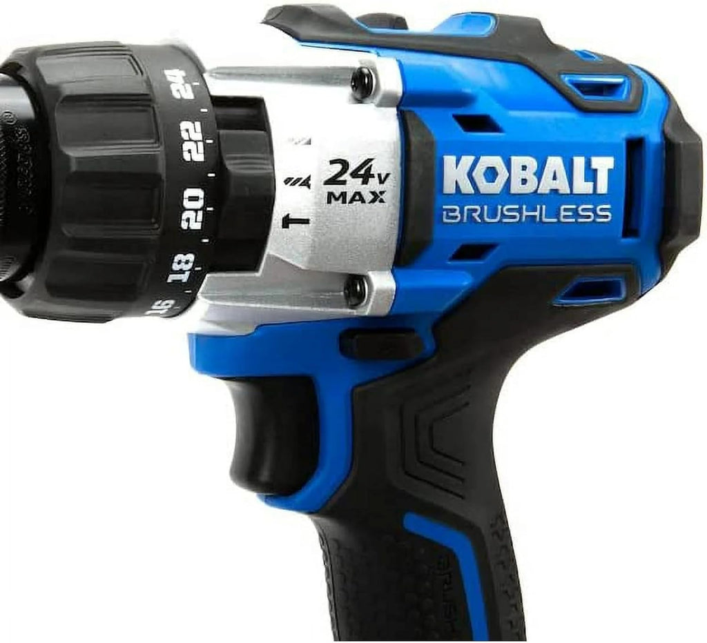 Kobalt 1/2-in 24-Volt Max-Volt Lithium Ion (Li-ion) Variable Speed Brushless Cordless Hammer Drill Bare Tool Only (Tool Only, Model #kdd524b-03)