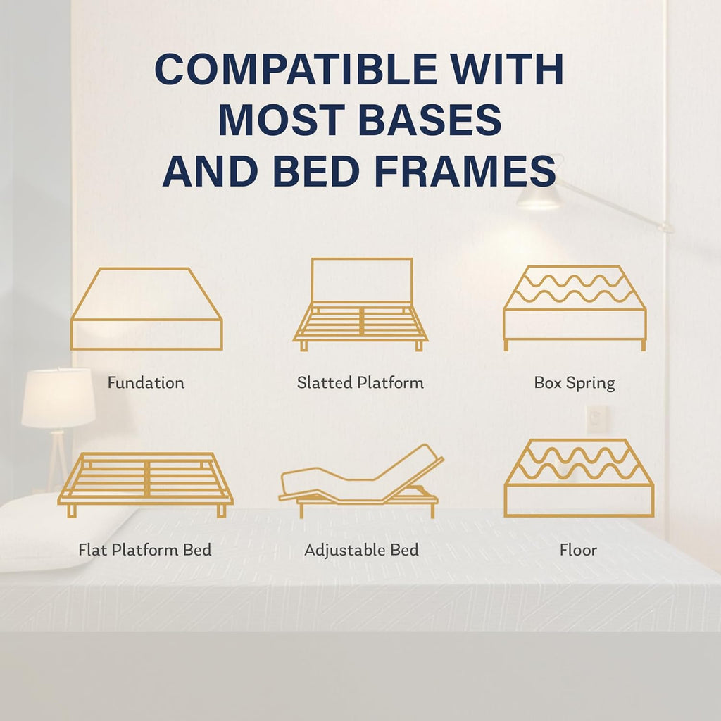 EGOHOME 12 Inch Queen Mattress, Copper Gel Cooling Memory Foam for Back Pain Relief, Therapeutic Bed in a Box, Foam Made in USA, CertiPUR-US Certified, 60x80x12 Black