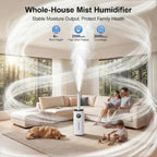 21L/5.5Gal Humidifiers for Bedroom,Humidifier Large Room with 2000ml/h High Output,Top Fill,24H Runtime, Cover up to 3000ft²,Remote Control Whole House Cool Mist Humidifier for Home,Office,Plants