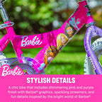 Dynacraft Barbie 16-inch Girls' Bike for Kids Ages 5-7 Years - Fun and Stylish Design, Sturdy and Durable, Perfect for Kids Learning to Ride, Easy to Assemble, Ideal for Young Riders