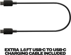 Skullcandy Crusher ANC 2 Wireless Over-Ear Bluetooth Headphones with Extra USB-C Charging Cable  Multi-Sensory Bass  Active Noise Cancelling  60 Hours Battery  Microphone iPhone Android - True Black