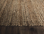 SAFAVIEH Area Rug 9x12 - Natural Fiber Collection - Large - Natural Brown, Handmade Jute, Farmhouse Style, Chunky Textured Thick Pile (NF447A)