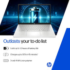 HP Ultrabook Laptop • 1TB Online with 128GB Speed Stack (64GB onboard and 64GB USB) Storage • 8GB Smart RAM • All-Day Battery • Windows 11 • 1 Year Microsoft Office 365