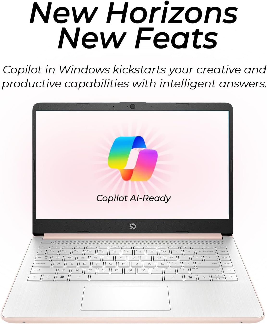 HP Latest Ultrabook Laptop with Copilot AI - 1.3TB Storage - 8GB RAM - Intel Core | Microsoft Office 365 Included  320GB SSD + 1TB Cloud Storage  Webcam  Windows 11 no Mouse | Essential Laptop