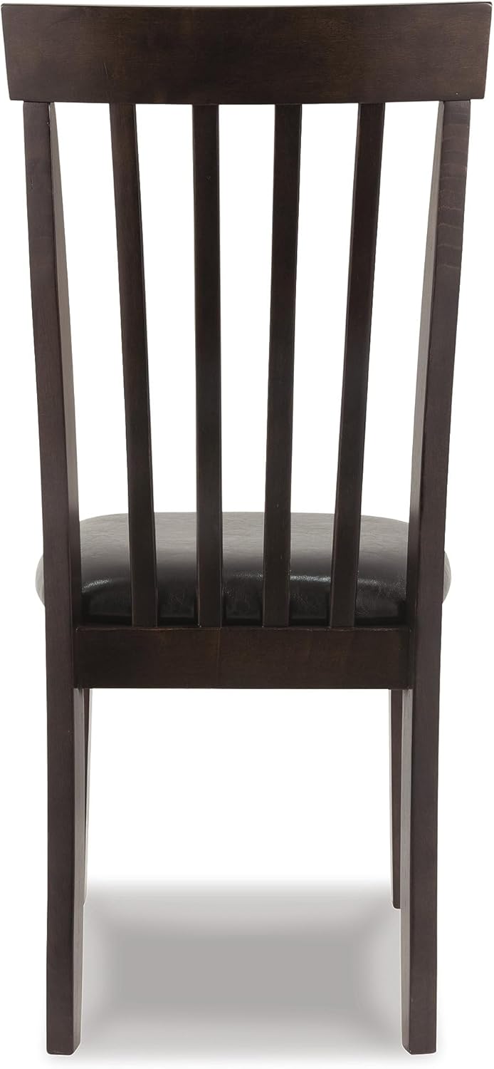 Signature Design by Ashley Hammis Rake Back Dining Room Chair, Set of 2, Dark Brown