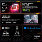 ASUS TUF A18 5070 Gaming Laptop  18" WQXGA 240Hz Display  AMD Ryzen 7 260 (Beats Intel i7-14700)  NVIDIA RTX 5070  32GB RAM  1TB SSD  RGB Backlit KB  Bundle with PCO Laptop Cooler